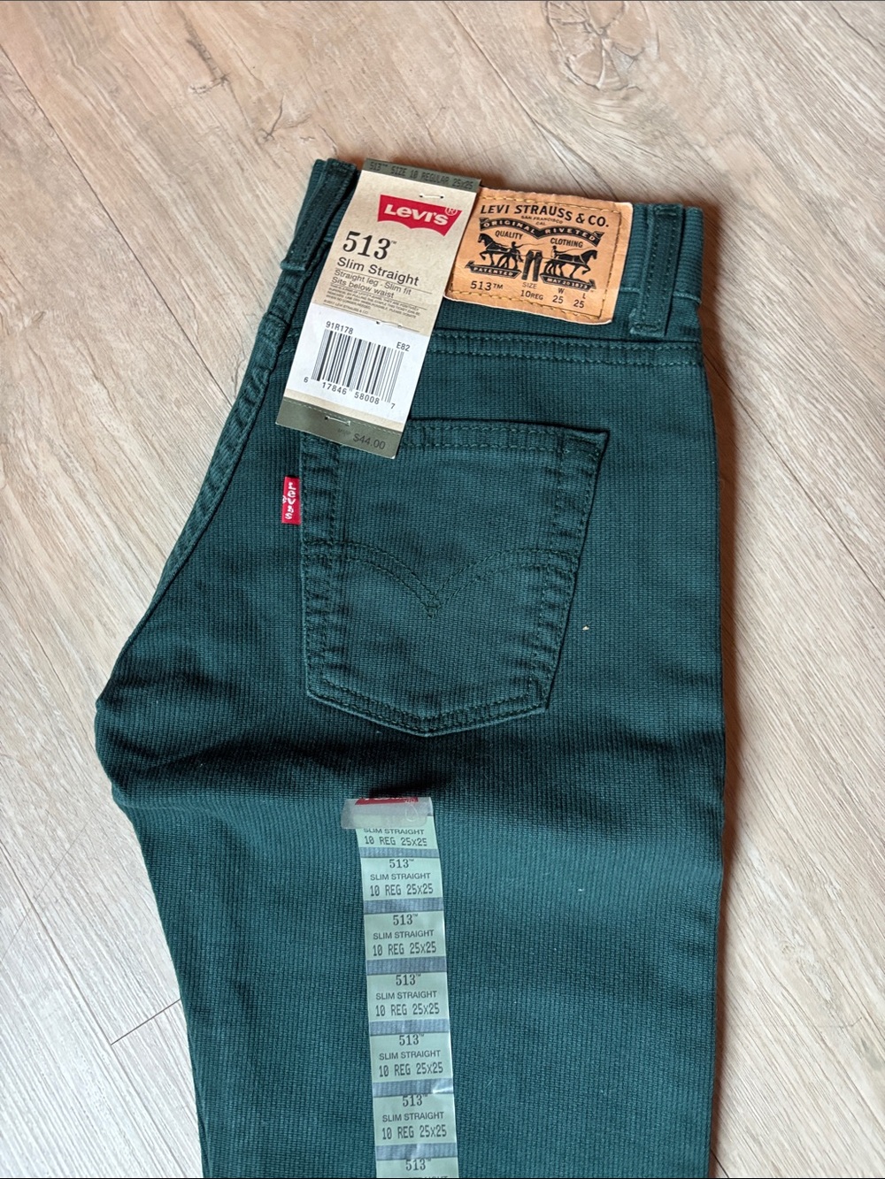 Levi's 513 Slim Straight Jeans in Deep Teal